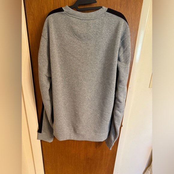 Royal Blue Apparel 2X men’s double stripe fleece pullover-crewneck new w/tags - Picture 2 of 16